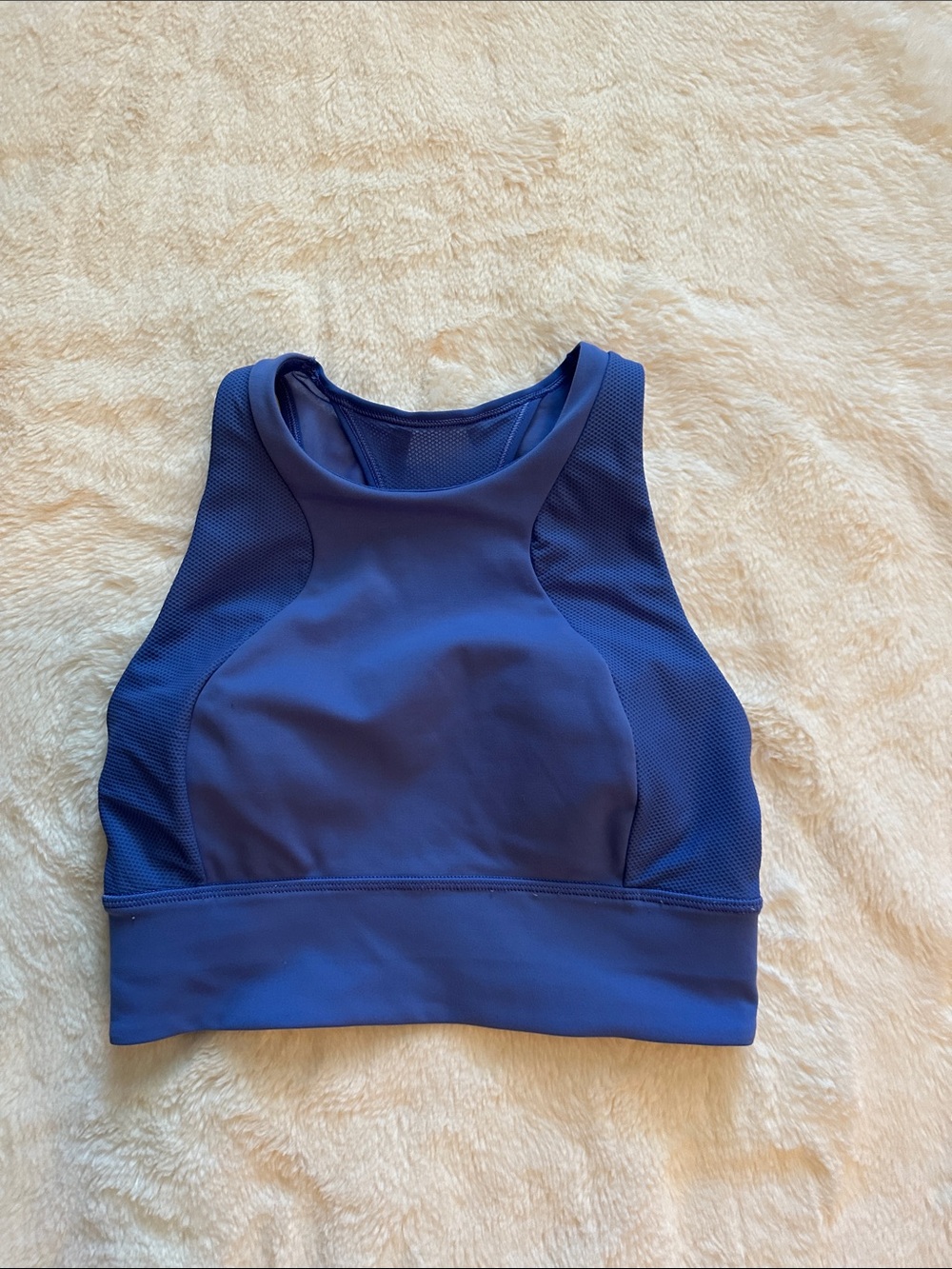lululemon athletica Light blue High-Neck Crop Top